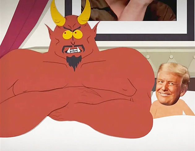 Plaketa od Applu na intimní hrátky se Satanem. South Park si opět střílí z Trumpa