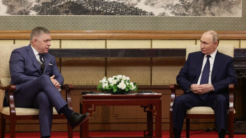 Fico děkoval Putinovi za spolupráci: Ukrajinské útoky na infrastrukturu jsou nepřijatelné