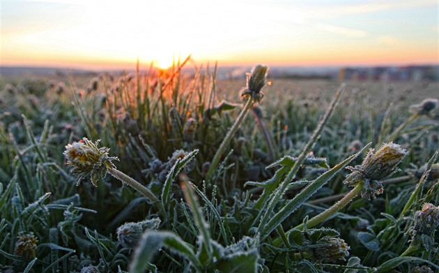 Nedělní ráno provázel mráz, rekordy padaly na každé desáté stanici
